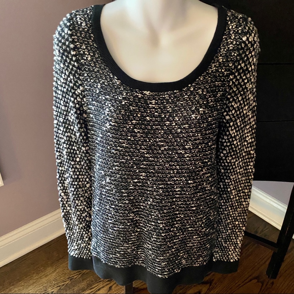 Ann Taylor Loft Knotty Marled Light Sweater M, EUC - Picture 2 of 4